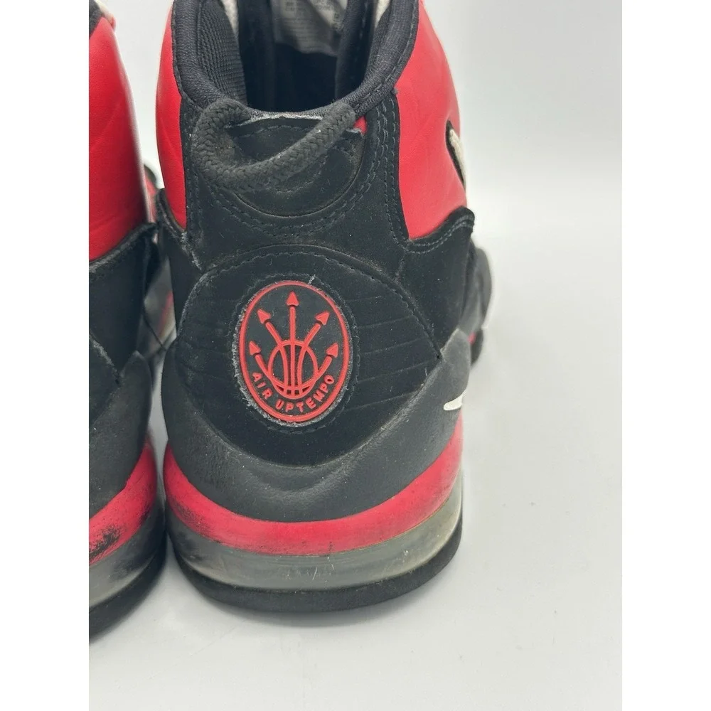 Nike Air Max Uptempo '95 Shoes University Red Black White Men's Size 8.5 Bulls